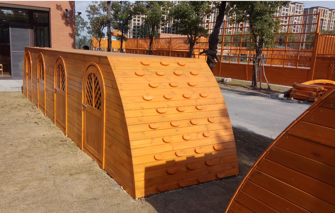 木制游乐-幼儿园小木屋